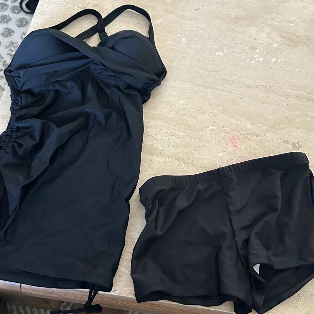 Womens Tankini Swimsuits‎ with Tummy Control Modest NWT Size M - Picture 2 of 2